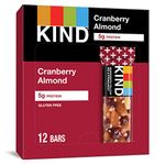 KIND Bars, Cranberry Almond + Antioxidants, Gluten Free, 1.4 Ounce Bars, 12 Count