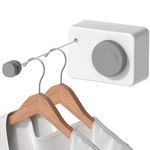 Belanto Retractable Cloth line for Drying Clothes Indoor,Heavy Duty Single Cloth Drying Rope for Balcony,Wall Mounted Cloth Drying Stand for Hanging Laundry Adjustable Washing Line 13.8 Ft Wire