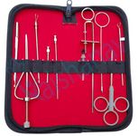 Vaishanav Teat Surgical Kit – Professional Veterinary Surgical Instruments for Animals, Cattle & Livestock, Complete Instruments Set for Teat Repair and Care, Stainless Steel Tools with Carry Case