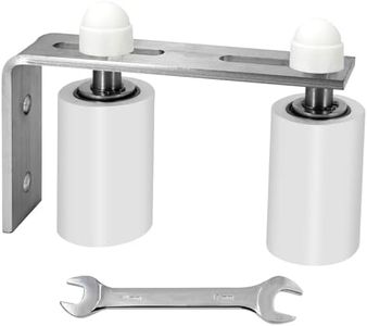 Eadabok Gate Roller Guide Adjustable Sliding Gate Nylon Roller 3'' with L-Shape Bracket