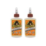 Gorilla 6202001-2 Wood Glue (2 Pack), 4 oz