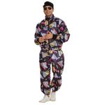 CCSYUS 90s 80s Fancy Dress Shell Suit Costume Set for Men Women Tracksuit with Glasses Headband Wristbands Disco Dress up Costume Halloween