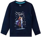 Disney Girls Frozen Sweatshirt Blue Age 6 to 7 Years