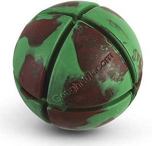 Goughnuts Dog Chew Toys Rubber Ball Virtually Indestructible Dog Toys for Aggressive Chewers | for Medium and Large Dogs 30-70 Pounds - Green