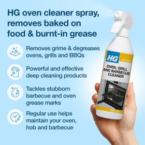 HG Oven, Grill & BBQ Cleaner – 500ml Powerful Degreaser