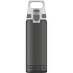 Sigg - Tritan Water Bottle - Total Color ONE Anthracite - Suitable For Carbonated Beverages - Dishwasher Safe - Leakproof - Featherweight BPA Free - 0.6L