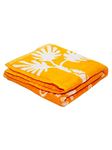 Mee Mee Soft Absorbent Bamboo Cotton Baby Towel | Reversible Baby Towel with Quick Absorb (Orange) 90X90 CM