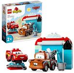 LEGO® DUPLO® Disney and Pixar’s Cars Lightning McQueen & Mater’s Car Wash Fun 10996 Building Toy Set; for Kids Aged 2