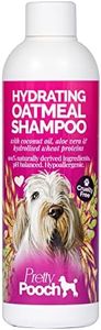 Pretty Pooch Hydrating Oatmeal Shampoo - Moisturises, Cleans & Soothes Sensitive & Dry Skin - For all Breeds and Coat Types - Hypoallergenic, & Fragrance Free (250ml)