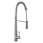 ALFI brand AB2039 Solid Stainless Steel Commercial Spring Kitchen Faucet with Pull Down Spray