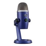 Blue Yeti Nano Premium USB Mic for Recording, Streaming, Gaming, Podcasting on PC and Mac, Condenser Microphone with Blue VO!CE Effects, Cardioid and Omni, No-Latency Monitoring - Vivid Blue