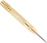 Automatic Center Punch Tool, Walfront 5 Inch Self Centering Hole Punch Tool with HSS Tip Spring Loaded Brass Body