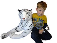 Deluxe Paws Large White Tiger Stuffed Soft Plush 160cm