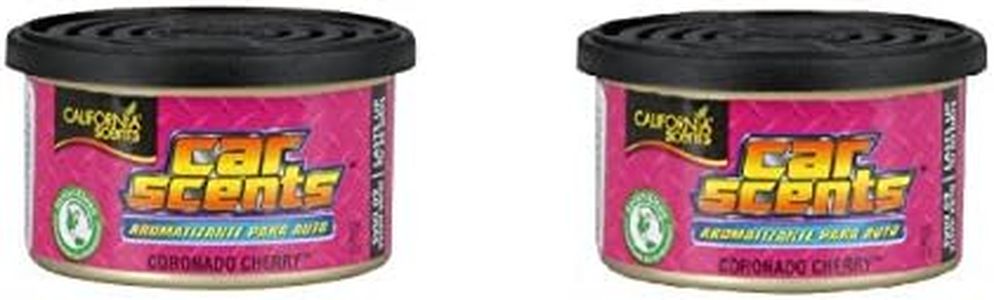 California Car Scents F312 Deodoranti per Ambienti, fragranza “Coronado Cherry”, Adatti per casa, furgoni, Ufficio e Taxi, 2 Pezzi
