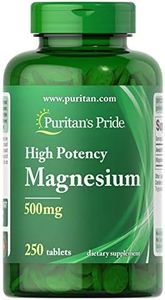 Puritan's Pride Magnesium 500 Mg-250 Tablets, 250 Count