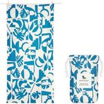 Dock & Bay Beach Towel - Quick Dry, Sand Free - Compact, Lightweight - 100% Recycled - Includes Bag - Marine Dream - Large (160x90cm, 63x35)