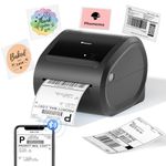 Phomemo Bluetooth Thermal Label Printer,D520BT Shipping Adress Label Printer 4x6,Wireless Label Printer Machine for Package,Postage,Address,Logo,Compatible with Ebay,Etsy,Amazon,Shopify,etc(all-black