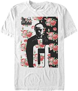 Fifth Sun Big & Tall Godfather Floral Men's Tops Short Sleeve Tee Shirt, White, X-Large Big Tall