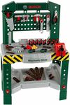 Theo Klein 8574 Bosch Workbench with 77 Parts I With Screwdriver and Spanner, Pliers, Hammer and Much More I Work Surface with Learning Function I Dimensions: 57 cm x 35 cm x 86 cm