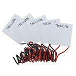 Aideepen 5pcs TEC1-12706 12V 6A Heatsink Thermoelectric Cooler Cooling Peltier Plate Module 40x40MM