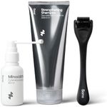 Sons Minoxidil 5%, Strengthening Shampoo and Dermaroller - Cutaneous Solution & DHT Blocking Head Wash for Male Hair Loss & Thinning - Hair Care for Thick & Strong Regrowth - 1 Month Supply