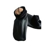 R&D Imported Woolen Leather Socks For Men's & Women's (Black,Free Size) (1 Pair)