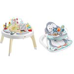 Fisher-Price 2-in-1 Like a Boss Activity Center and Portable Baby Chair Sit-Me-Up Floor Seat | Penguin Island