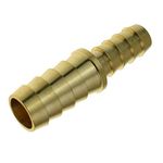 HongBoW Hardware 3 pcs Brass Hose Barb Reducer 1/2" to 3/8" Barbed Reducer Fitting Reducing Splicer Mender