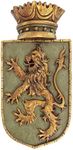 Medieval Rampant Lion Shield Wall Sculpture [Kitchen]