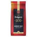 Folgers 1850 Midnight Gold Whole Bean Coffee 340g (Pack of 6)