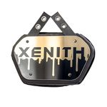 Xenith Elite Football Back Plate- Lower Backplate for Shoulder Pads- Durable Adjustable Straps and High Impact Padding- Gold Drip Elite- Universal