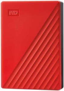 WD 6TB My Passport Portable External Hard Drive, Red, Includes Backup Software with Defense Against ransomware, and Password Protection - WDBR9S0060BRD-WESN