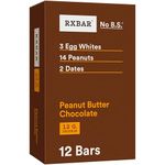 RXBAR Whole Food Protein Bar, Peanut Butter Chocolate, 1.83 Oz, 12 Count