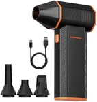 WOLFBOX MF50 Electric Air Duster-110000RPM Super Power Cordless Air Duster, 3-Gear Adjustable Mini Blower with Rechargeable Battery, Dust Blower for Computer, Keyboard, House, Outdoor and Car