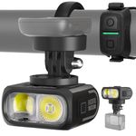 Magicshine HORI1300S Bike Headlight, Compatible with Garmin/Wahoo, 1300 Lumens High & Low Beam, USB-C Rechargeable, IPX6 Waterproof for Night Riding and Urban Cycling