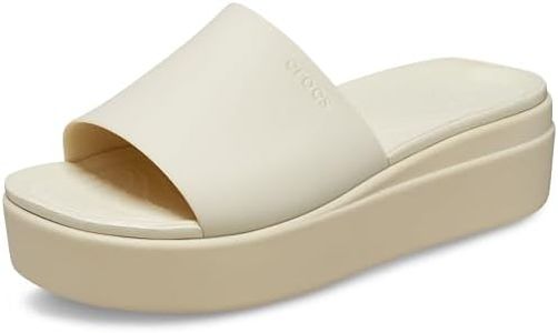 Crocs Women's Brooklyn Slide, Bone, US W7