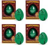 Class Collections Surprise Growing Dragon Hatch Egg Kids Novelty Toy - Pack of 4, Green