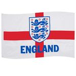 England FA Official Football Gift 3 Lions 5x3ft 1 Pack Crest Body Flag