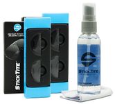 StickTite Instant Stick-On Bifocal Lenses, Reusable Sunglass Magnifier, (2-Pack with Microfiber Cloth & Cleaner), Clear, 2.0