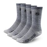 4pk blue below zero Mens Merino Wool Acrylic Blend Calf Boot socks for Hiking and Camping