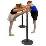 Cannons UK Commercial Ballet Barre, Adjustable Height, Customizable Length up to 5.25m, Supports 150kg per 1.75m Unit (Ballet Barre)