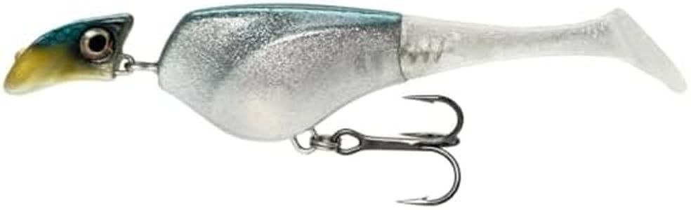 Headbanger Shad 6 Inch Suspending Crankbait (2/5 oz) – Patented Erratic Headbanging Swim – Cold Water Bass Fishing Lure – Stay Motionless in Strike Zone (1.5-6 ft) (Yellow Perch, 6 inch)