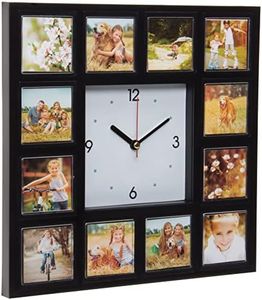 Neil Enterprises Inc. Photo Clocks - Holds 12 Photos - Pack of 12 Clocks