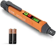 TOPTES PT199 Gas Leak Detector, Natural Detector with Audible & Visual Alarm, Portable Sniffer to Locate Combustible Sources Like Methane, Propane for Home(Includes Battery x2)-Orange