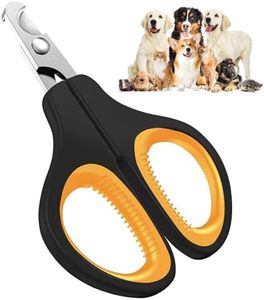 【ecixniy】Premium Ergonomic Pet Nail Clippers for Cats, Dogs and Small Animals - Anti-Slip Sharp & Safe Design for Claw Trimming(Orange)