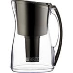 Brita 8 Cup Filter Pitcher, Reduces Chlorine taste and odour from Tap Water, Filters 151 Litres, Marina, Black