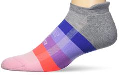 Balega Women's Recycled Hidden Comfort Performance No Show Athletic Running Socks (1 Pair) Men, Midgrey/Swift Violet, M