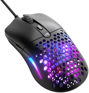 Glorious Model O Eternal Ultralight RGB Gaming Mouse - Wired - 55g Lightweight - Customizable RGB Lighting - 6 Programmable Buttons - Symmetrical Design - 12K DPI Optical Sensor - PC/Mac - Black