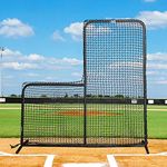 Fortress 7ft x 7ft Cricket Throwdown Net - Portable Cricket Training L-Screen