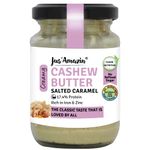 Jus' Amazin Creamy Cashew Butter – Salted Caramel (125g) | Yummy Caramel Flavour | 17% Protein | Plant Based Nutrition, Dairy Free, Vegan | 100% Natural, 0% Chemicals | Clean Nutrition